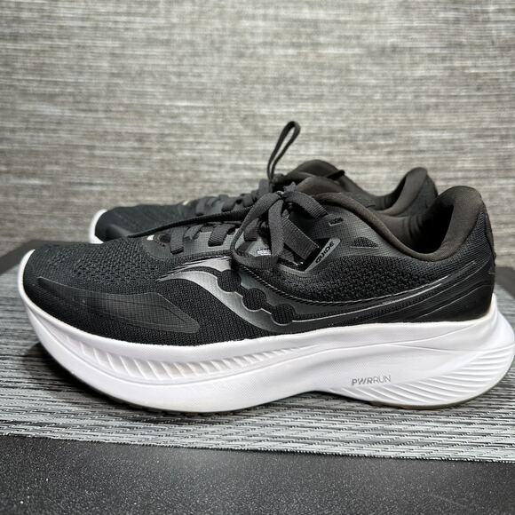 Saucony Guide 15 Shoes Athletic Running Black Sneakers - Womens 7 - Picture 1 of 14